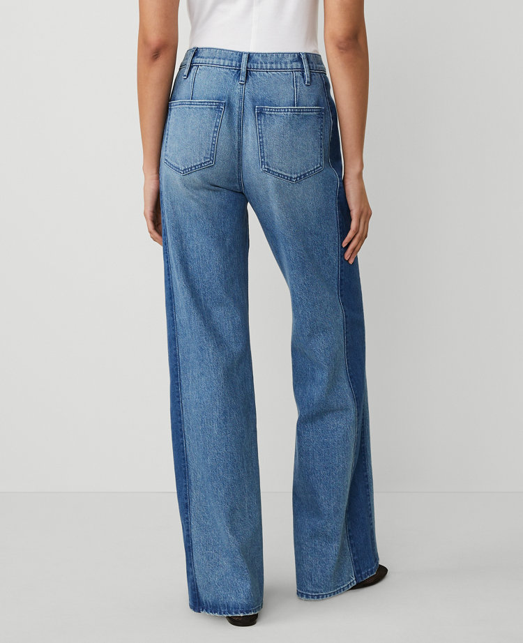 The Colorblock Wide-Leg Jean