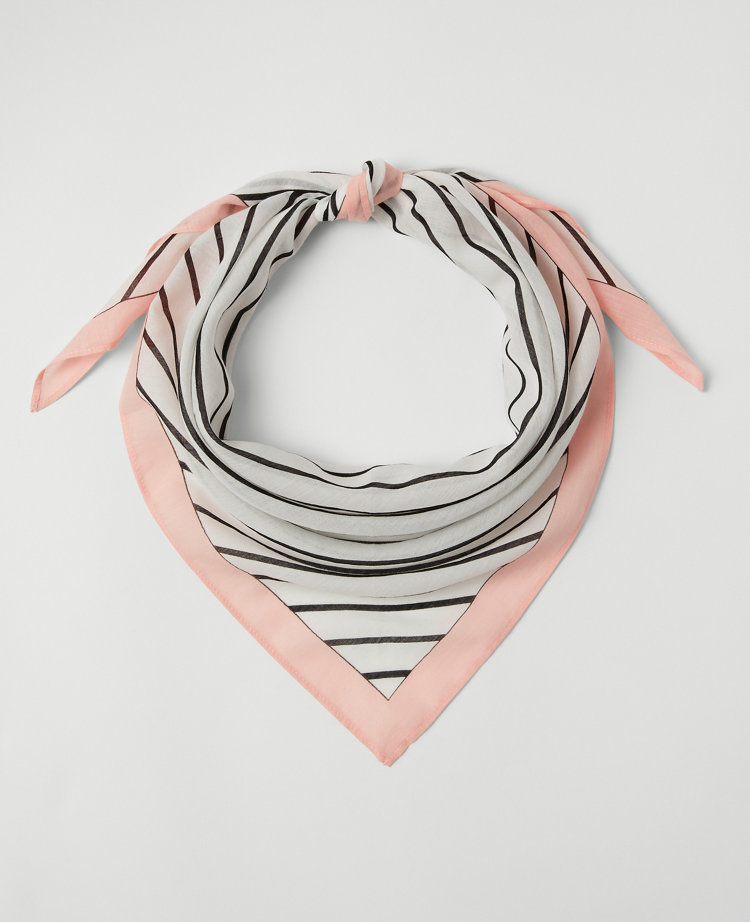 Striped Triangle Scarf