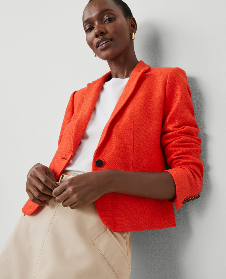 The Petite Newbury Blazer in Tweed