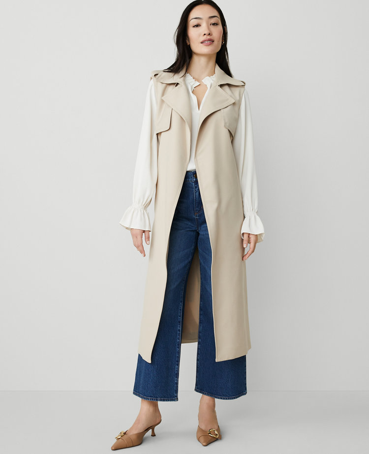 Sleeveless Trench Coat