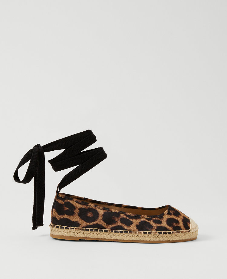 Lace-Up Espadrille Flats