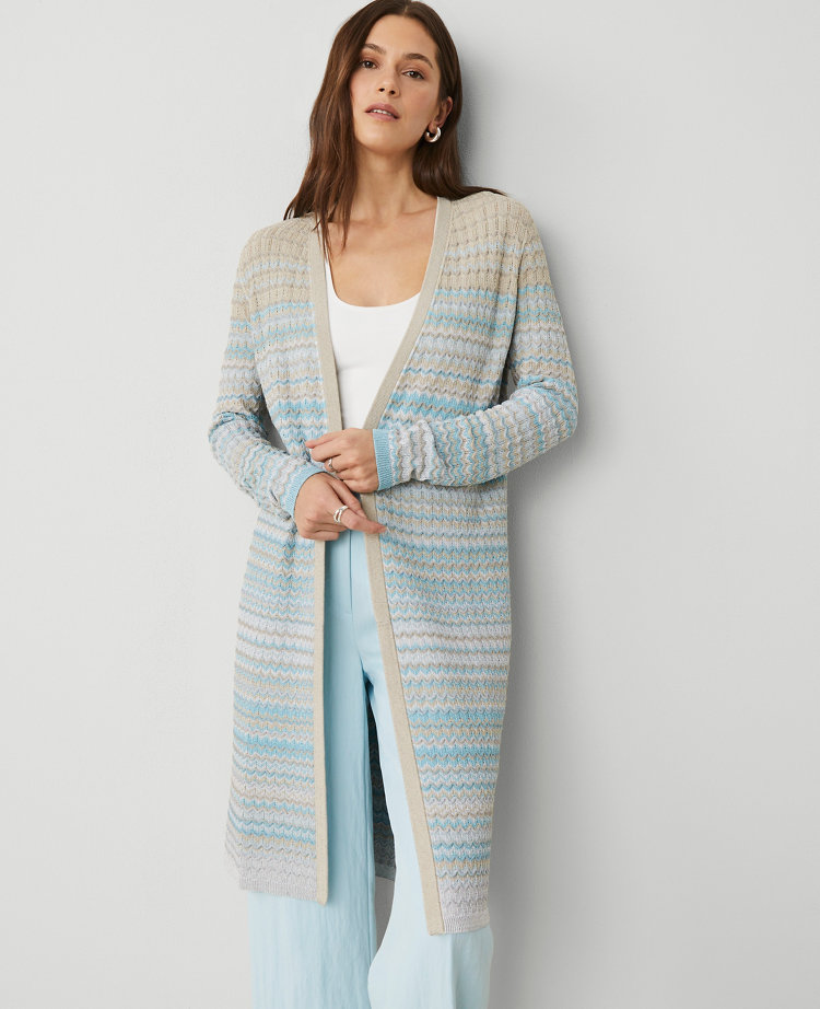 Petite Shimmer Ombré Cardigan