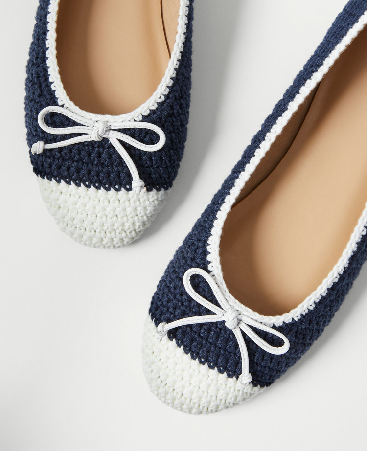 Weekend Collection Crochet Ballet Flats
