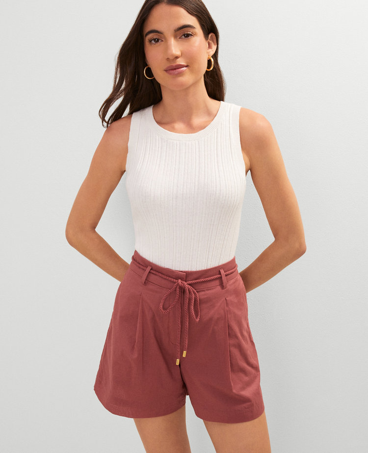 Petite  Weekend Collection Belted Short