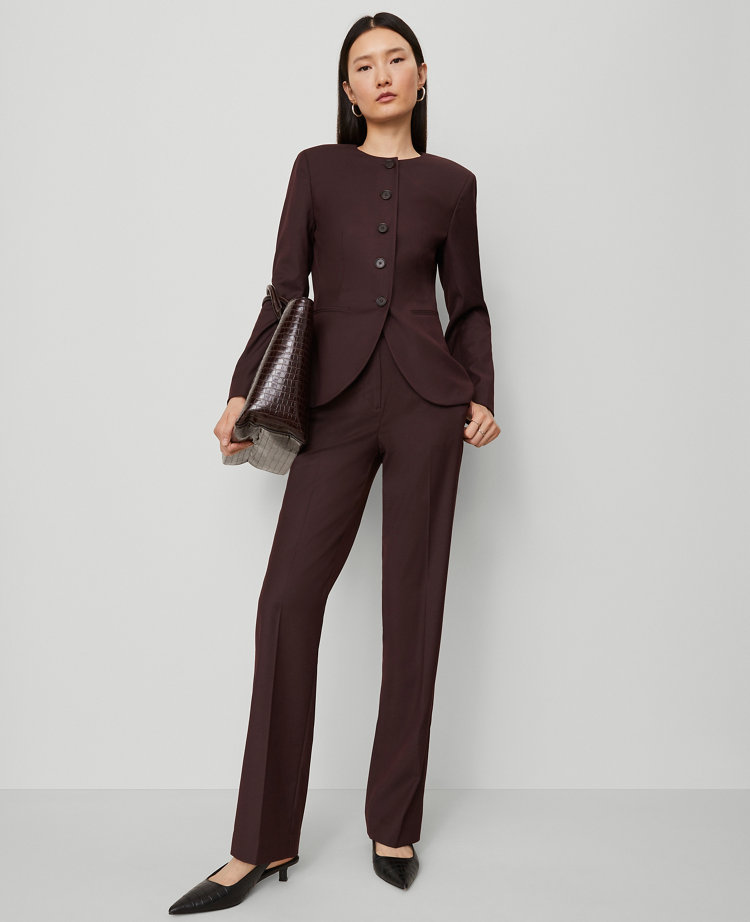The Curved Hem Jacket in Seasonless Stretch