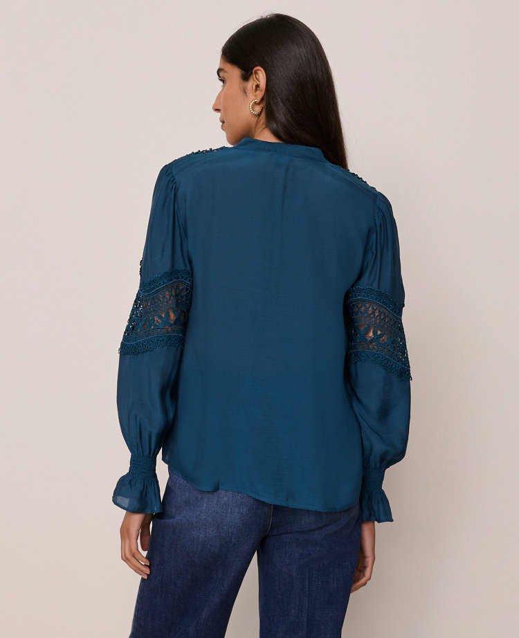 Lace Trim Blouse