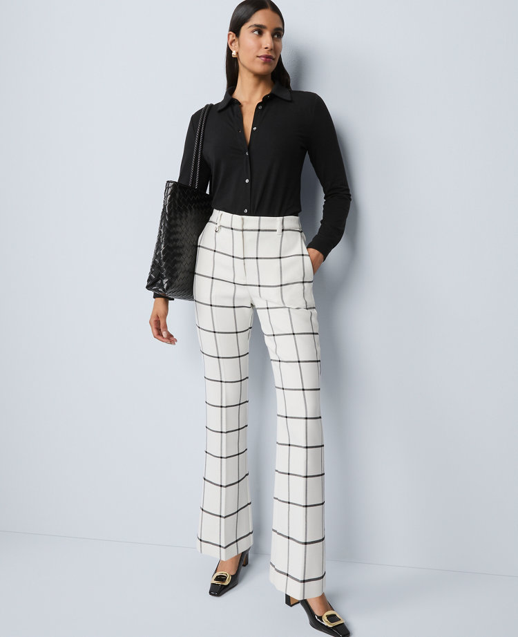 The High Rise Skinny Trouser Pant in Windowpane