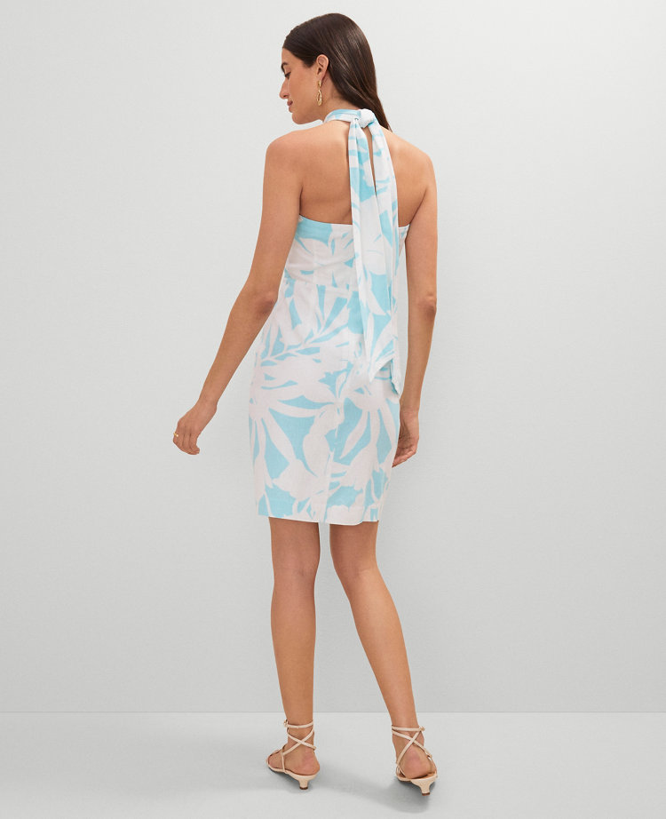 Floral Halter Sheath Dress