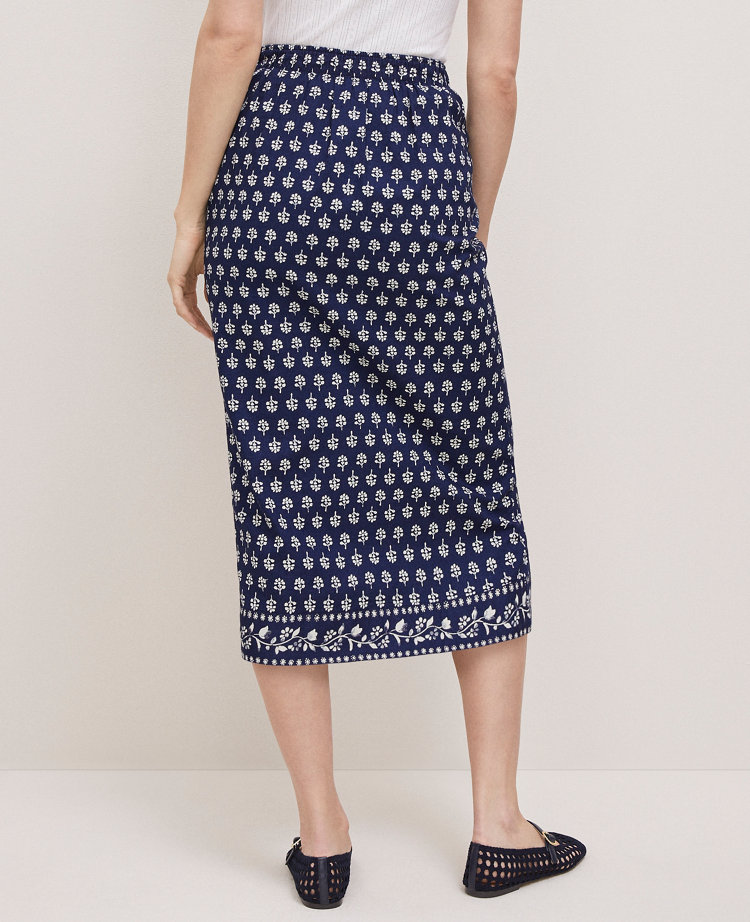 Petite Weekend Collection Petaled Sarong Skirt