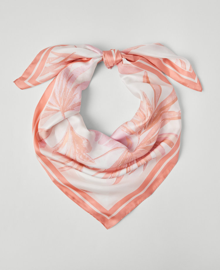 Floral Square Silk Scarf