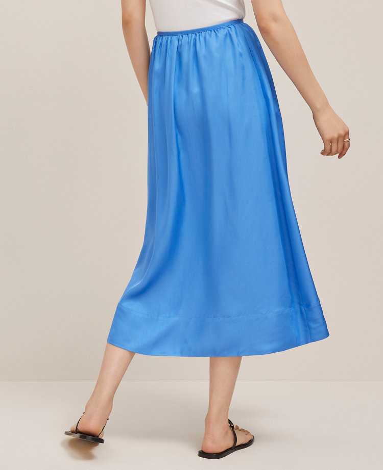 Petite Side-Tie Midi Skirt