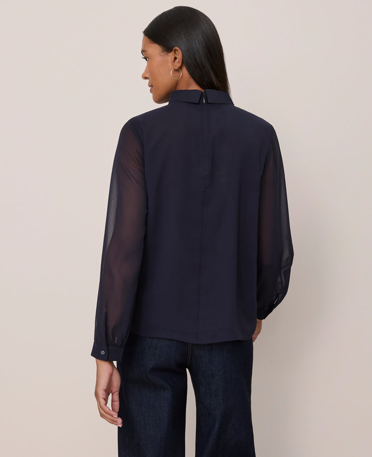 Mock Neck Blouse