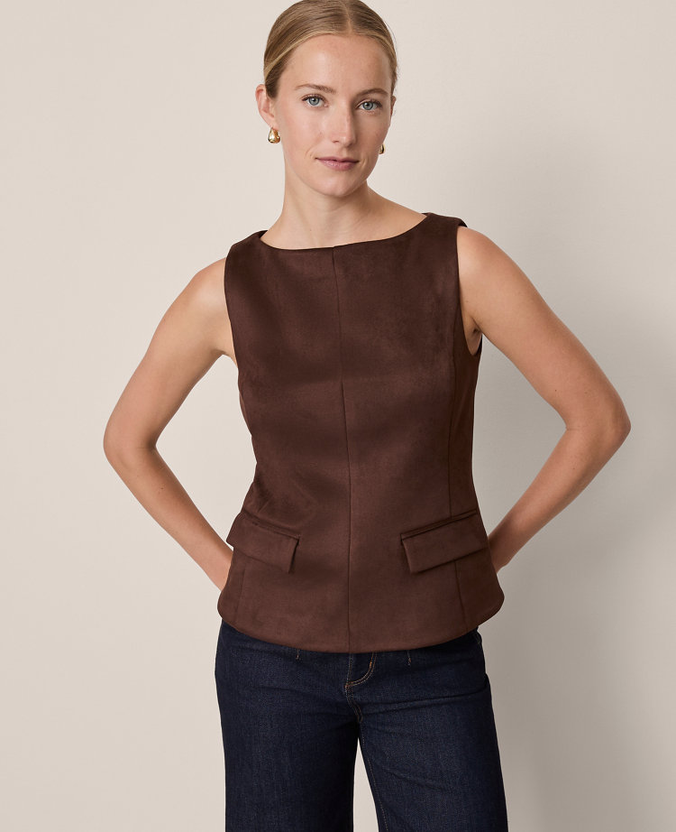 Faux Suede Shell