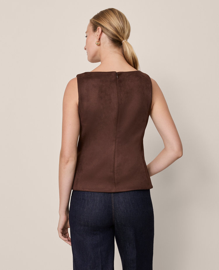 Faux Suede Shell