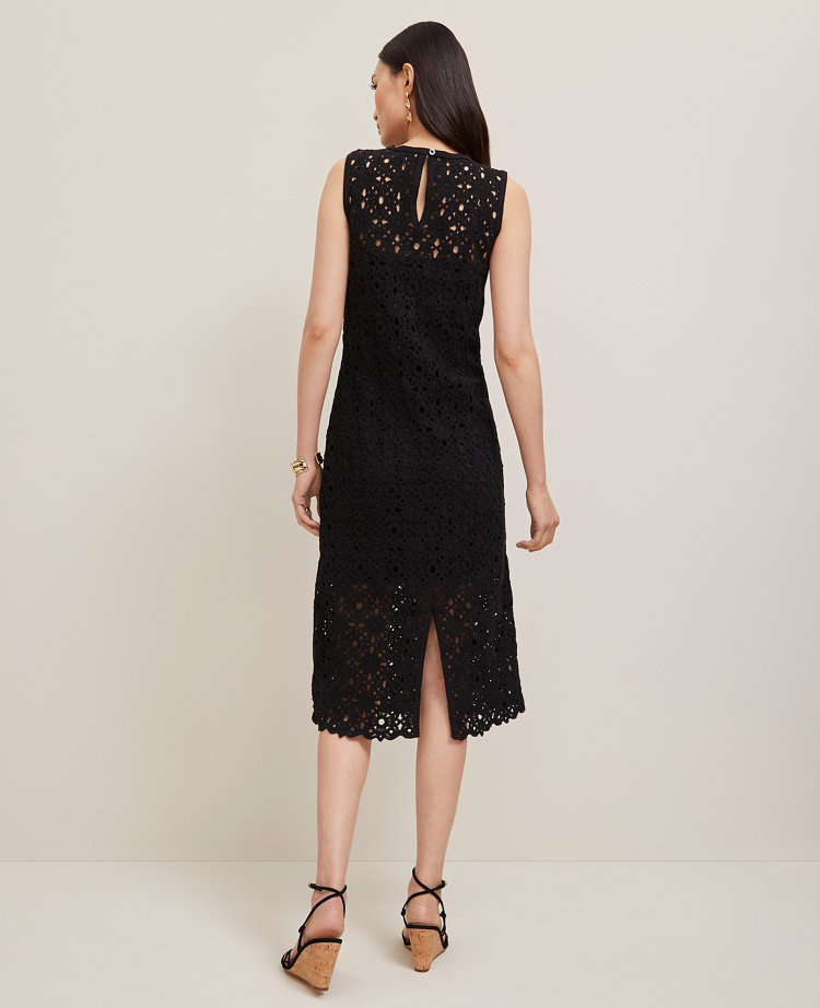 Petite Crochet Midi Sweater Dress
