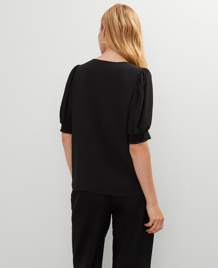Petite V-Neck Popover