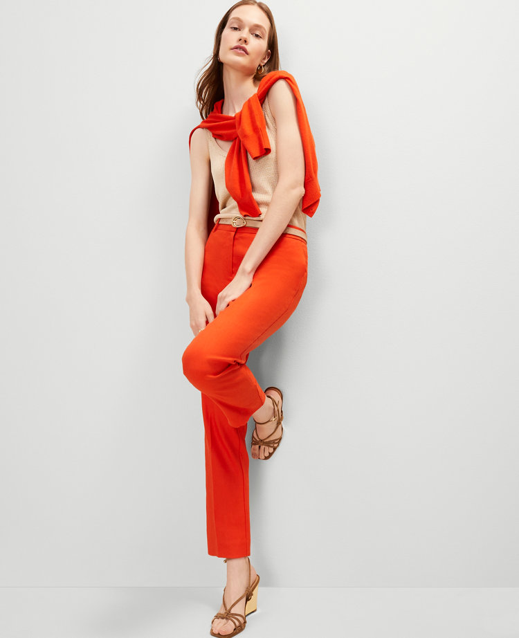 The Eva Ankle Pant in Linen Twill