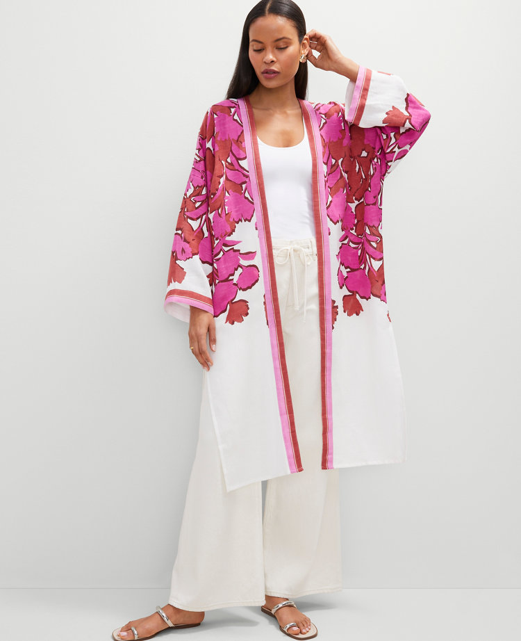 Floral Long Kimono