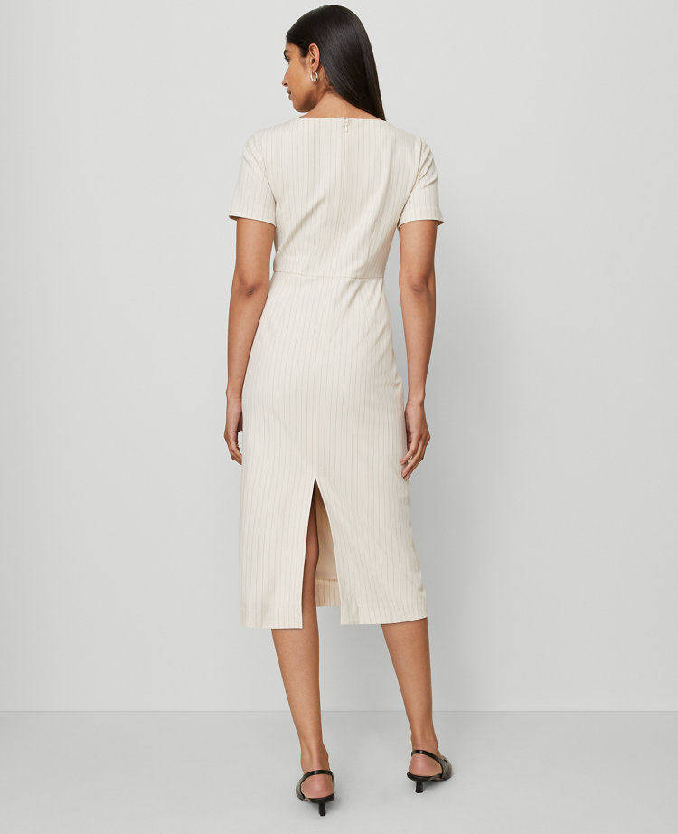 Striped Midi Sheath Dress
