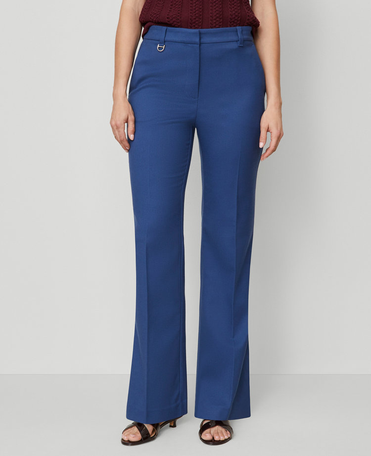 The Petite Slim Flare Trouser Pant in Bi-Stretch - Curvy Fit