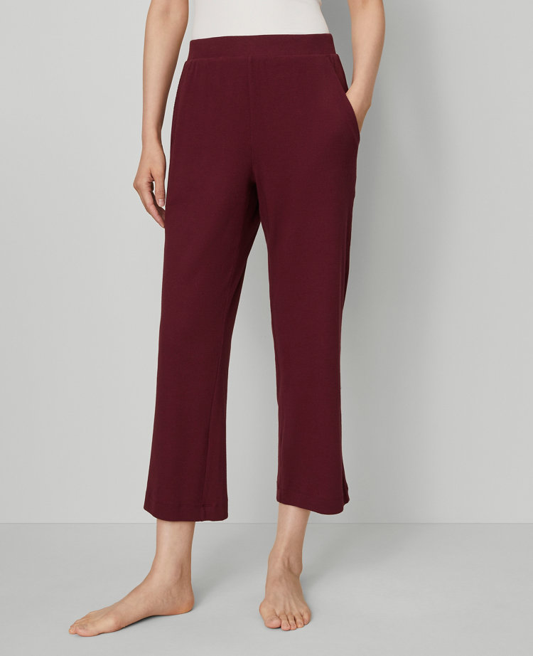 Ribbed Wide-Leg Lounge Pants