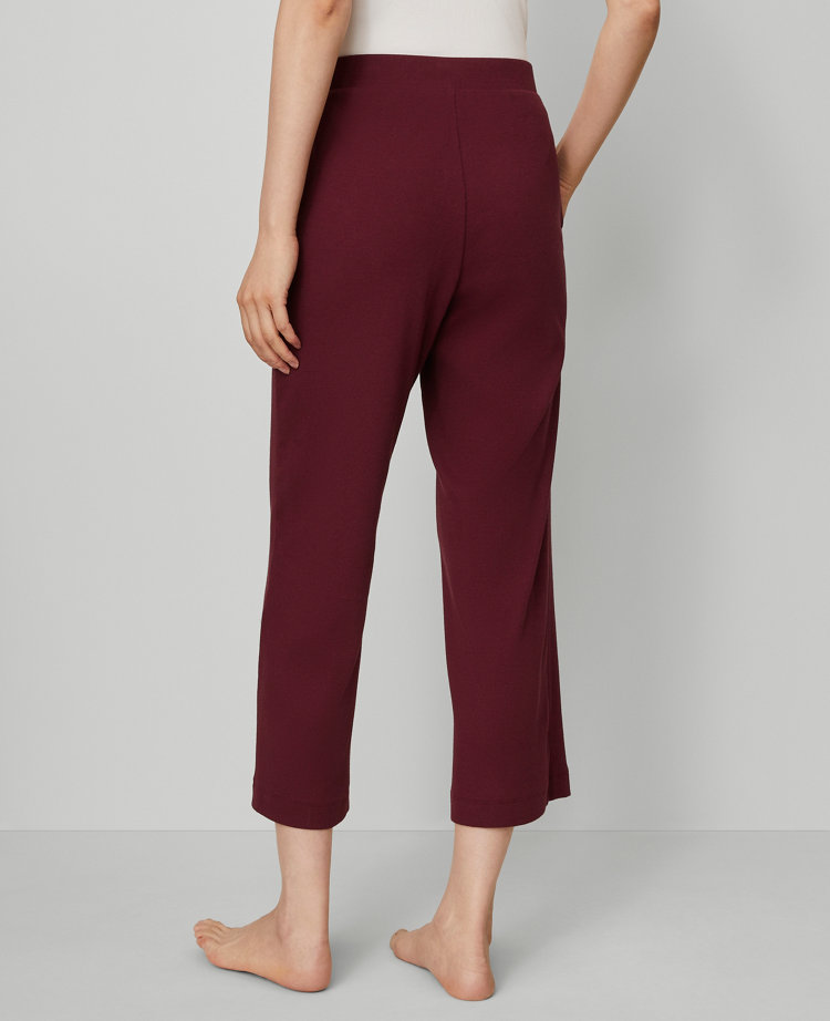 Ribbed Wide-Leg Lounge Pants