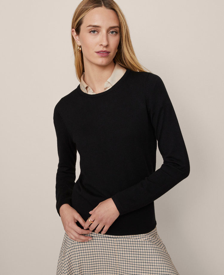 Ann Taylor Essential Crew Neck Sweater Women's