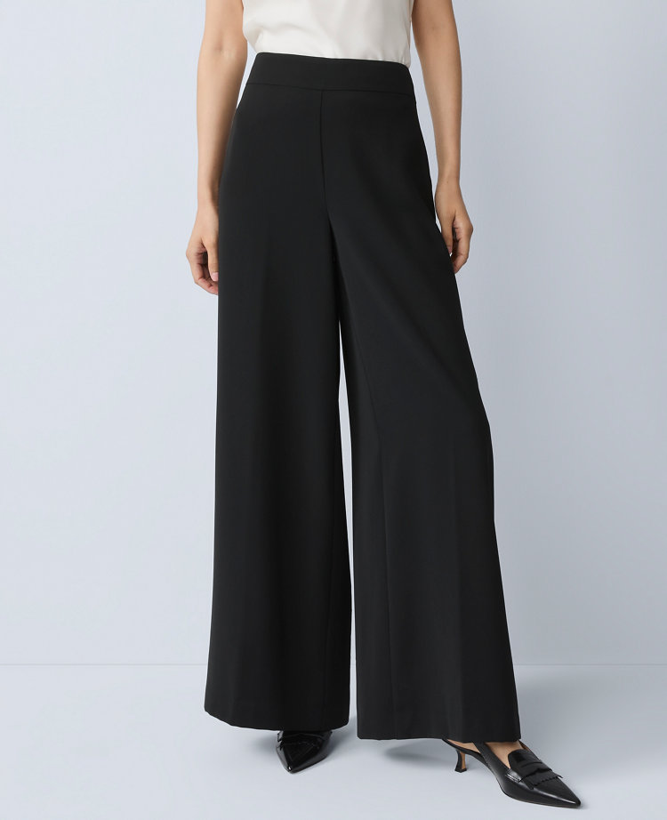 Ann Taylor The Statement Palazzo Pant In Black