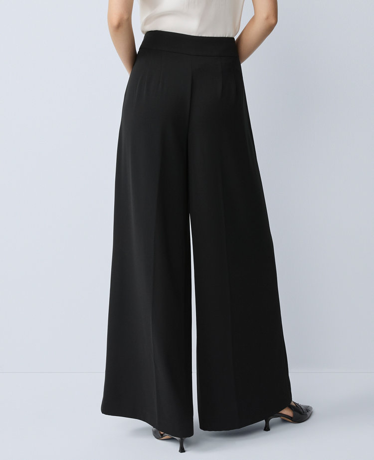 Ann Taylor The Statement Palazzo Pant In Black