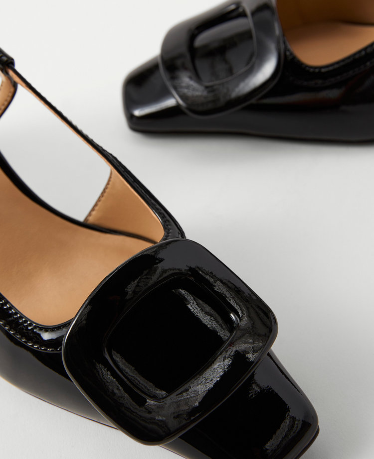 Patent Leather Buckle Pump