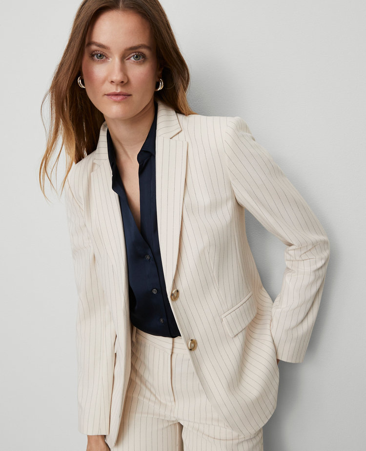 The Greenwich Blazer in Pinstripe