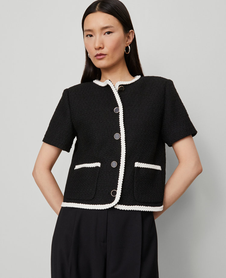 Tweed Trim Jacket