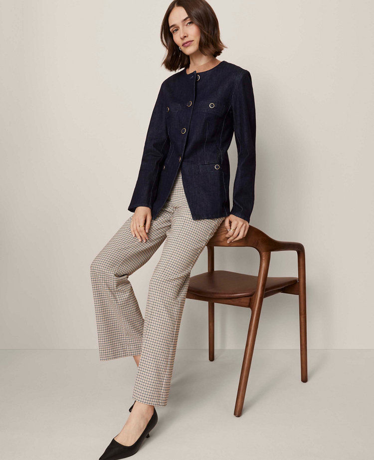 The Jayne Trouser Pant in Houndstooth