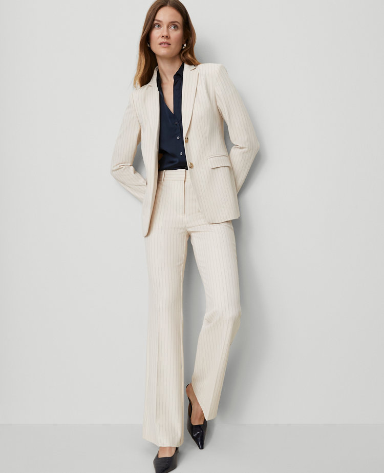 The Flare Trouser Pant in Pinstripe