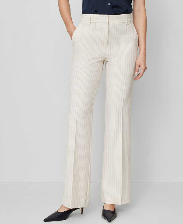 The Flare Trouser Pant in Pinstripe