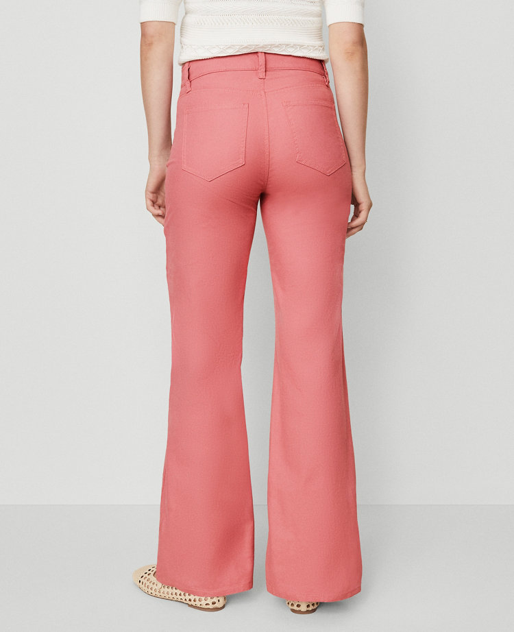 Ann Taylor Petite Weekend Collection Go-Everywhere Flare Pant French Pink Clay Women's