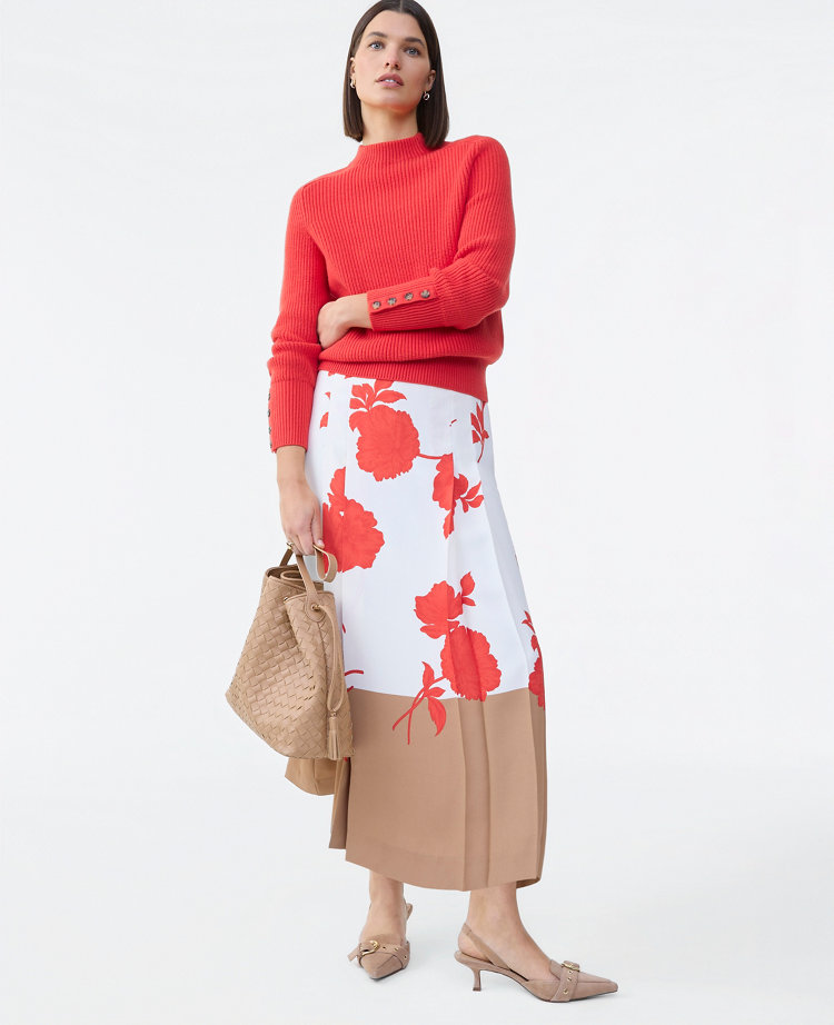 スカート flower satin skirt acka size 1 Buy Friends Like These Pink Floral Print Satin Maxi Skirt from