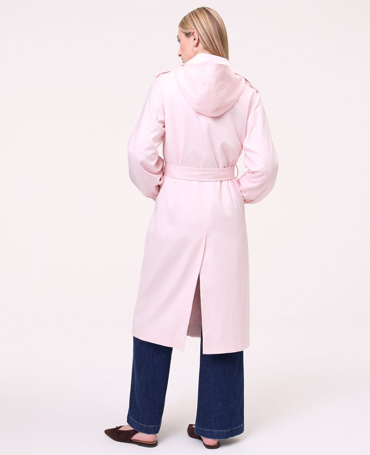 Weekend Collection Hooded Trench Coat