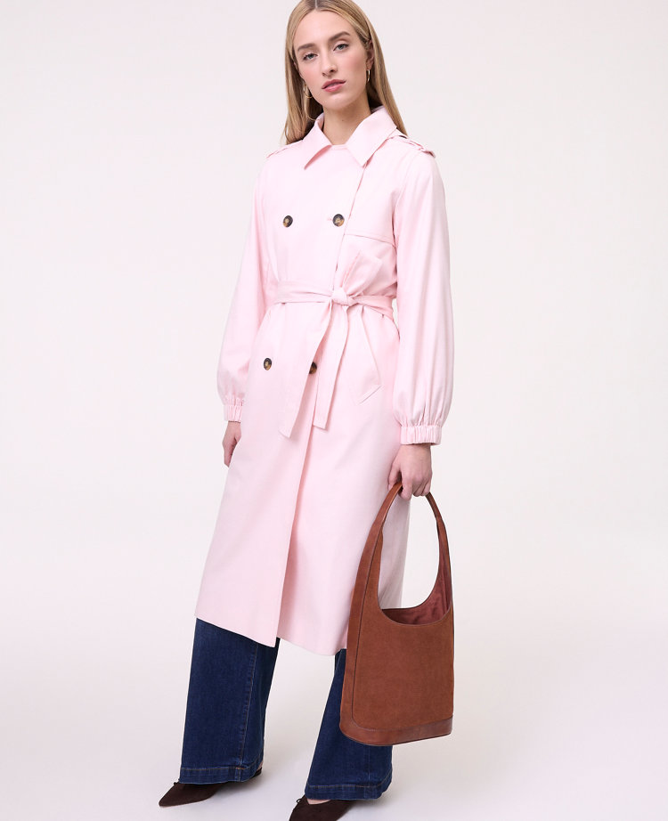 Weekend Collection Hooded Trench Coat