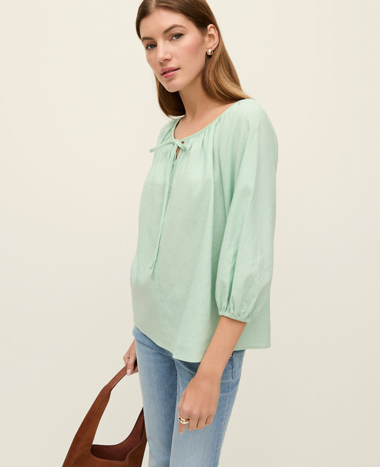 Weekend Collection Linen Blend Blouse