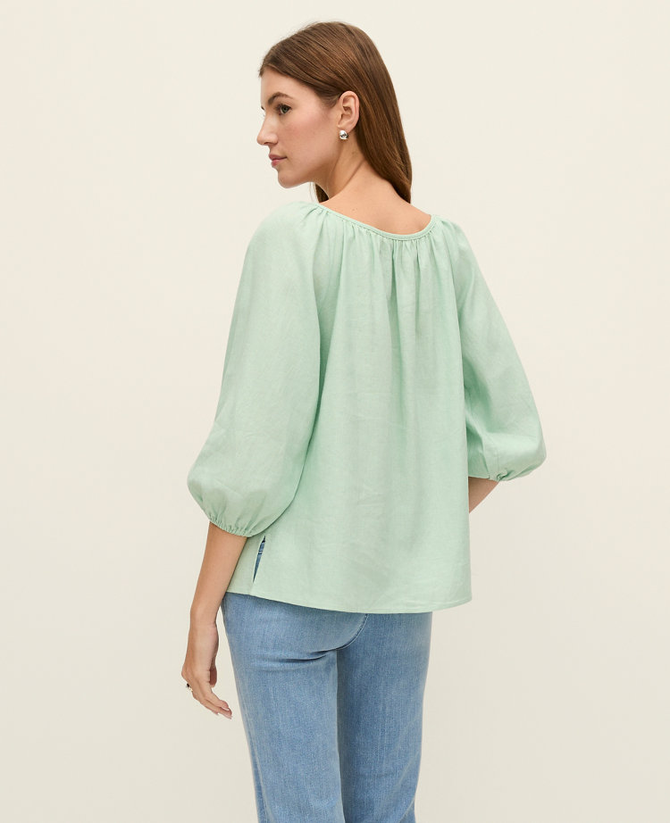Weekend Collection Linen Blend Blouse