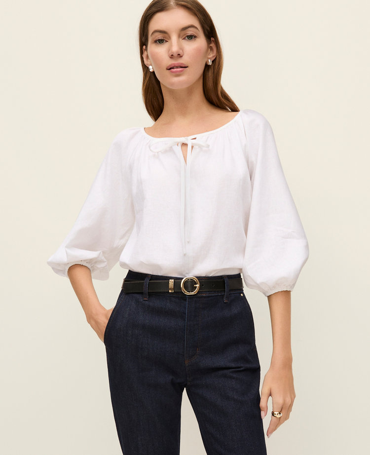 Weekend Collection Linen Blend Blouse