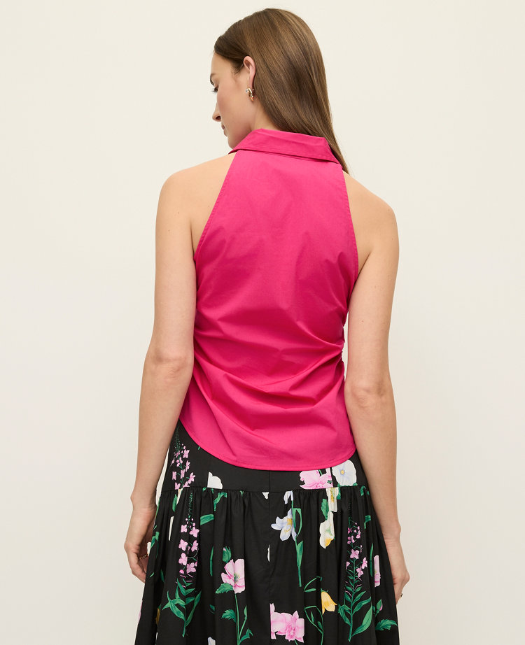Ann Taylor Button Down Halter Shirt Women's
