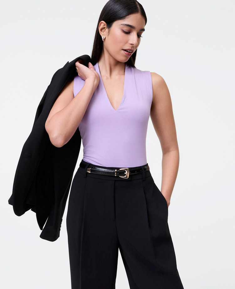 Sleeveless V-Neck Top