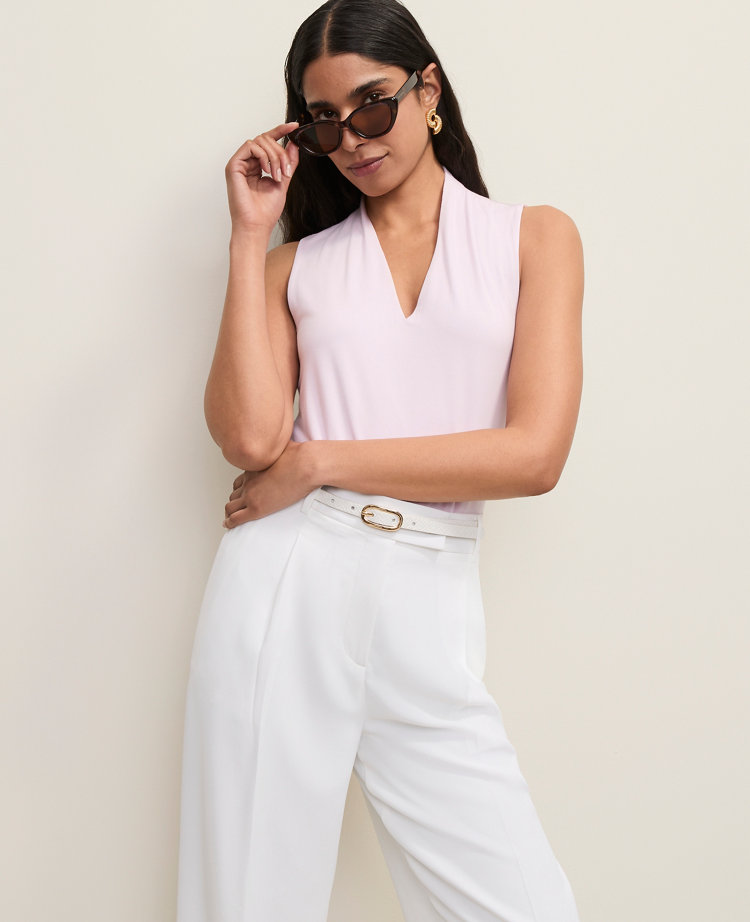 Sleeveless V-Neck Top