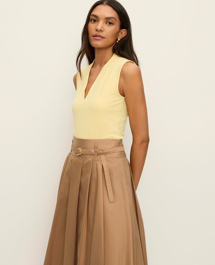 Sleeveless V-Neck Top