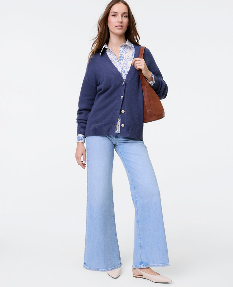 Ann Taylor Weekend Collection Boyfriend Cardigan Women's