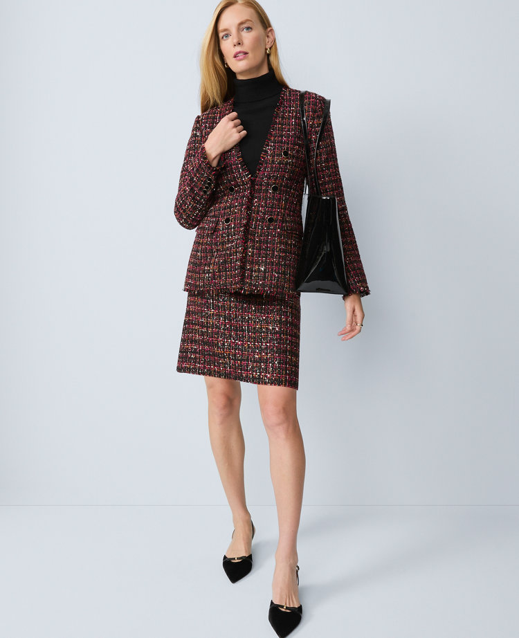Ann Taylor The Petite Long V-neck Jacket