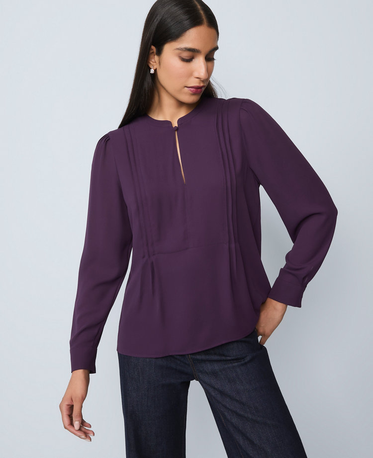 Petite Mixed Media Bib Front Top