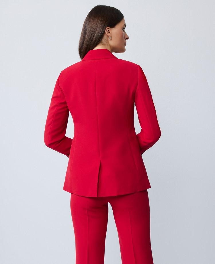 The Petite Two-Button Blazer in Fluid Crepe